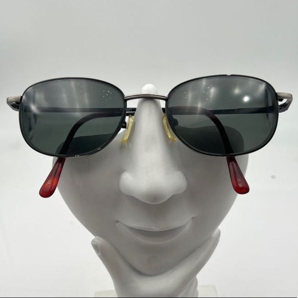 Vintage Gallery Gray Gunmetal Oval Sunglasses Frames G521